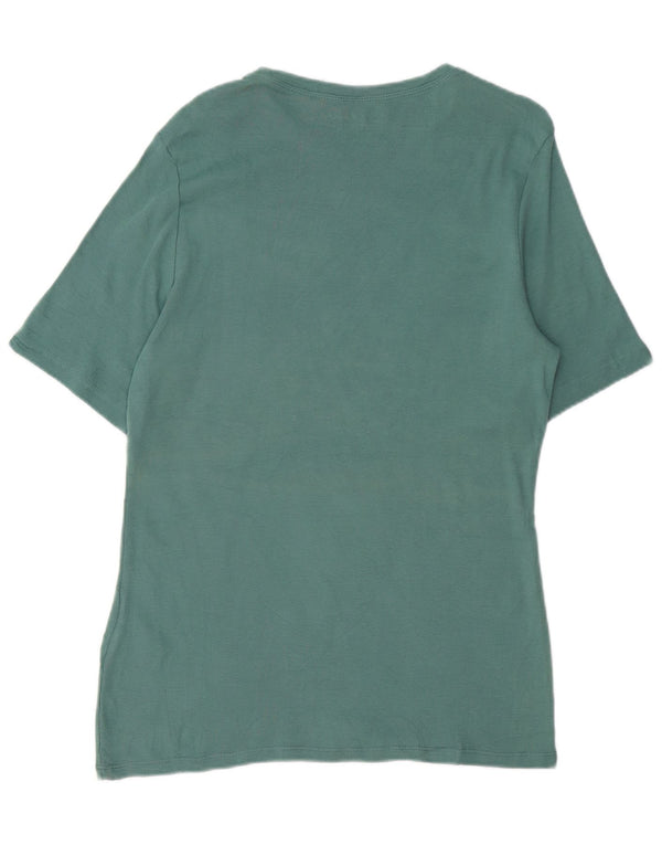 Eddie Bauer Mens Tall T-Shirt Top Large Green Cotton