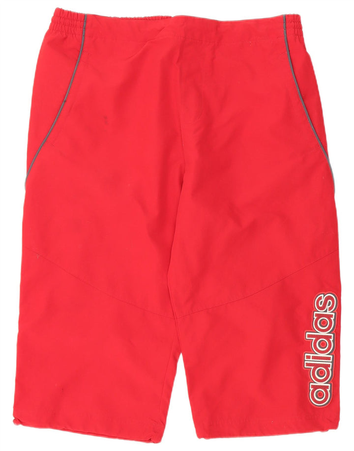 ADIDAS Mens Graphic Bermuda Sport Shorts Large  Red Polyester
