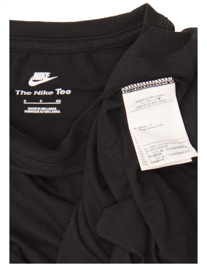 Nike Mens T-Shirt Top Small Black Cotton