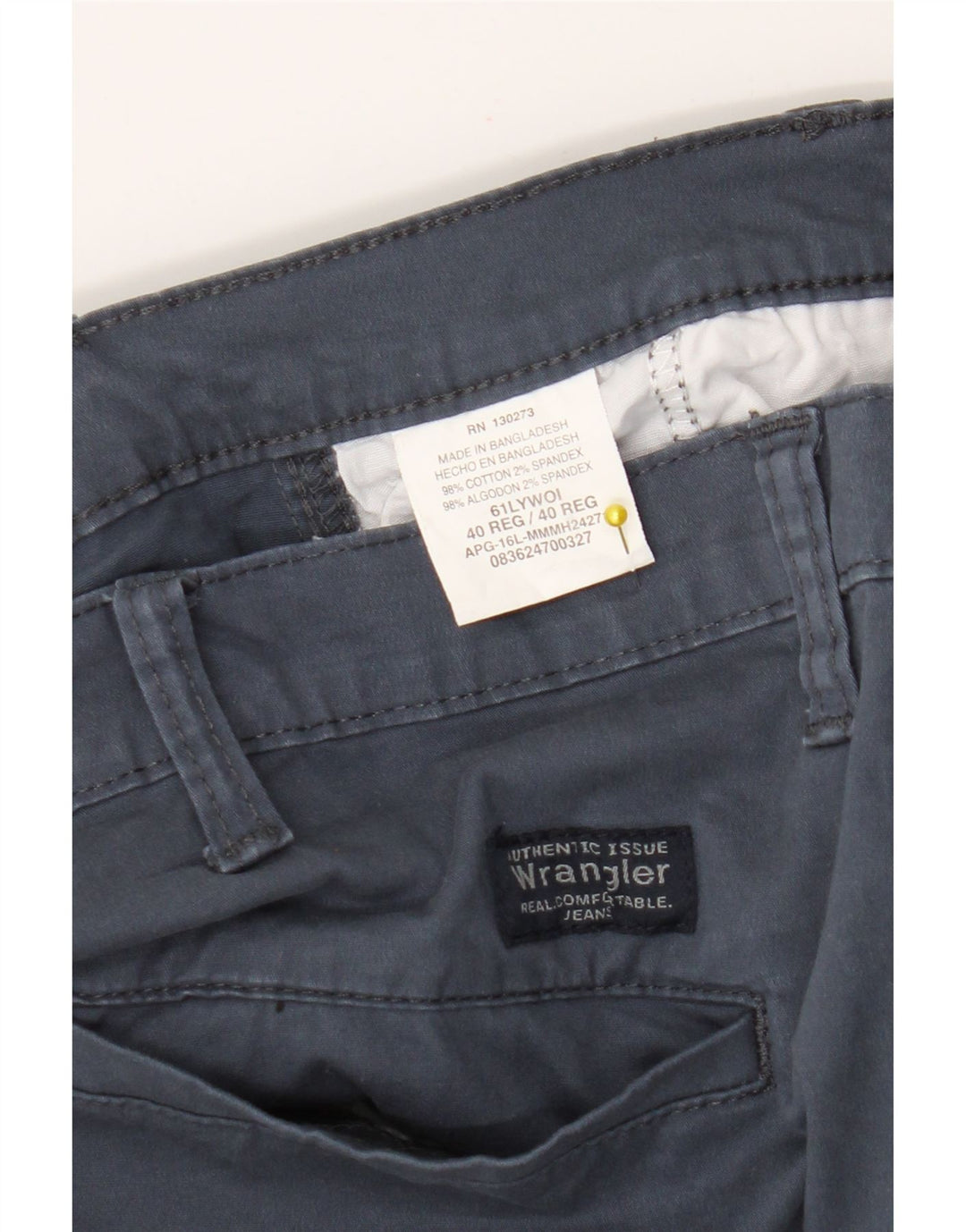 Wrangler Mens Cargo Shorts W40 XL Navy Blue Cotton