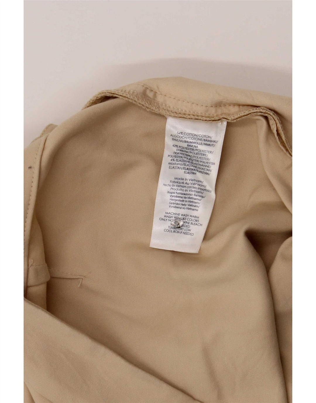 Chaps Womens Chino Shorts US 8 Medium W32 Beige Cotton