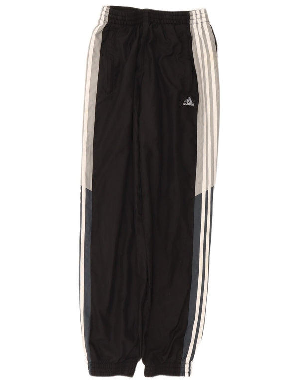Adidas Mens Tracksuit Trousers Joggers Small Black Colourblock Polyester