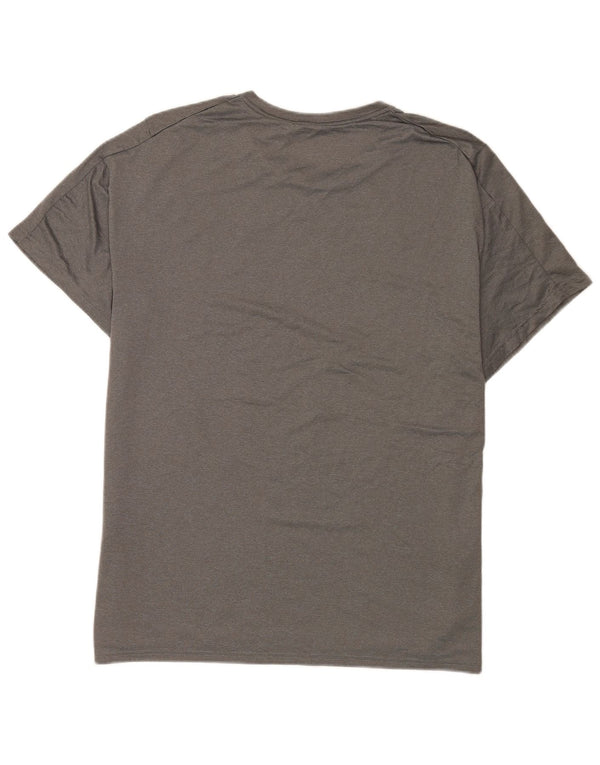 Nike Mens Dri Fit T-Shirt Top XL Grey Flecked Polyester