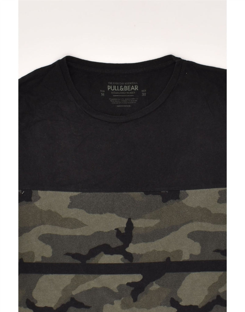 PULL & BEAR Mens T-Shirt Top Medium Khaki Camouflage | Vintage Pull & Bear | Thrift | Second-Hand Pull & Bear | Used Clothing | Messina Hembry 