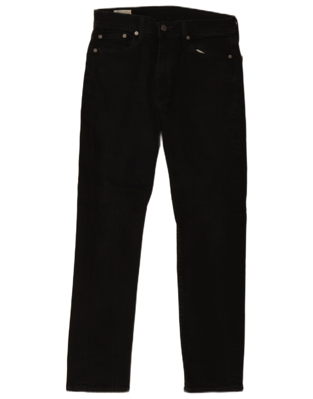 Levi's Mens 502 Tapered Jeans W30 L32 Black Cotton