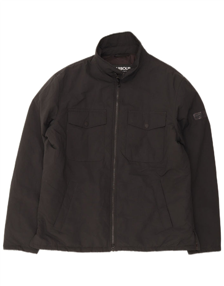 Barbour Mens Windbreaker Jacket UK 40 Large Black