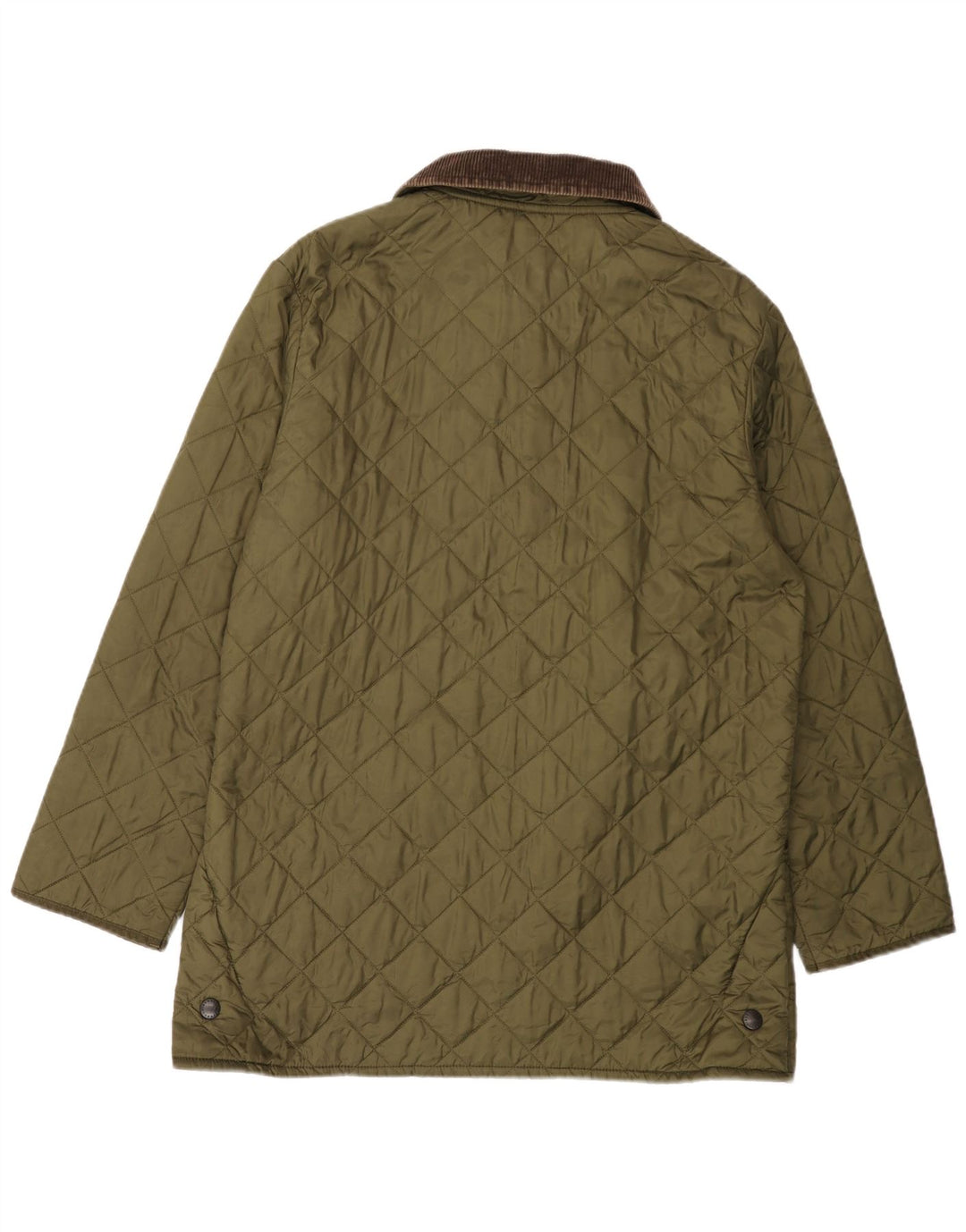 BARBOUR Mens Quilted Jacket UK 40 Large Khaki Polyamide