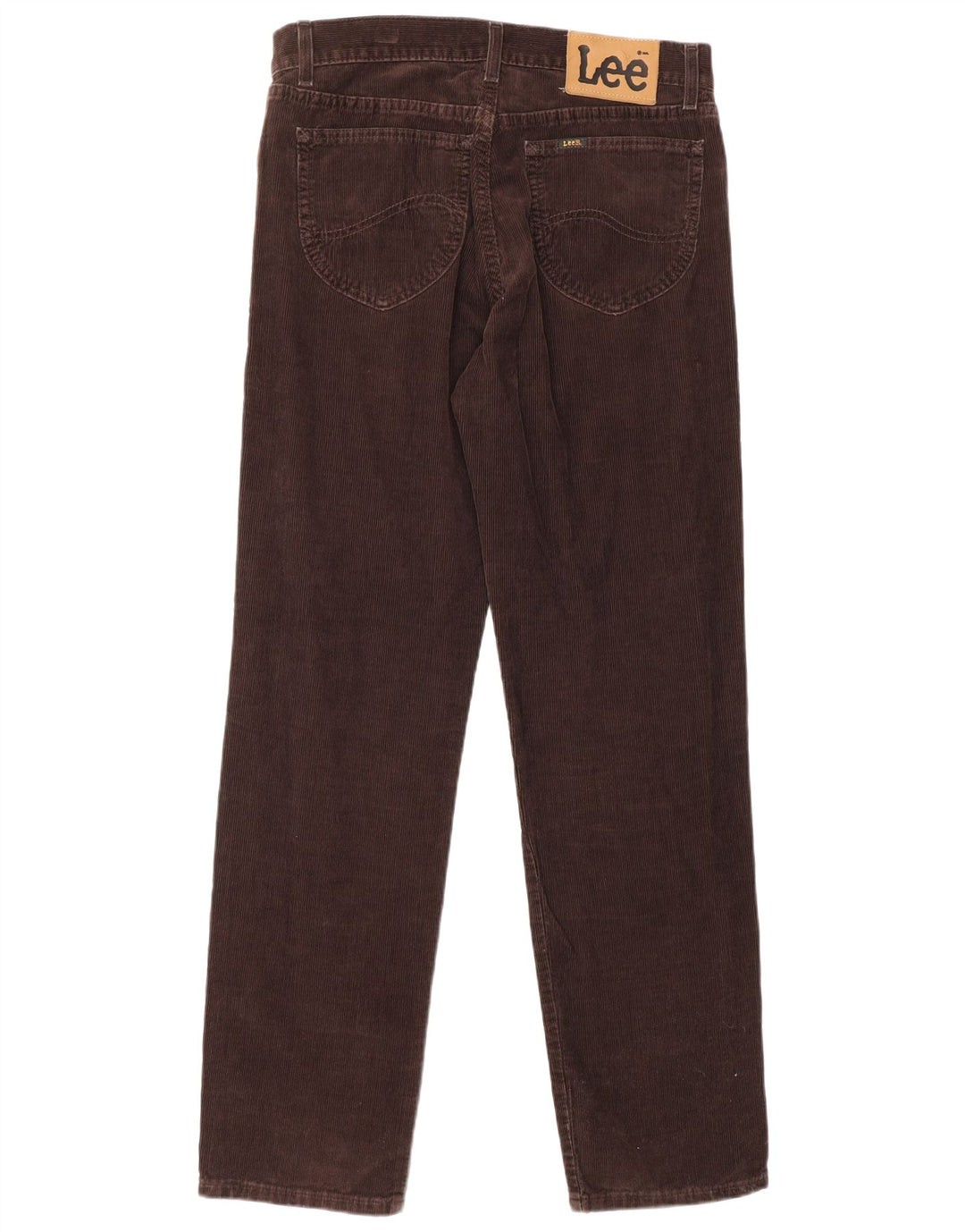 LEE Mens Brooklyn Straight Corduroy Trousers W32 L32 Brown Cotton