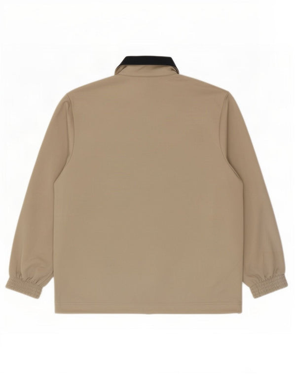 Champion Womens Tracksuit Top Jacket UK 14 Medium Beige Colourblock