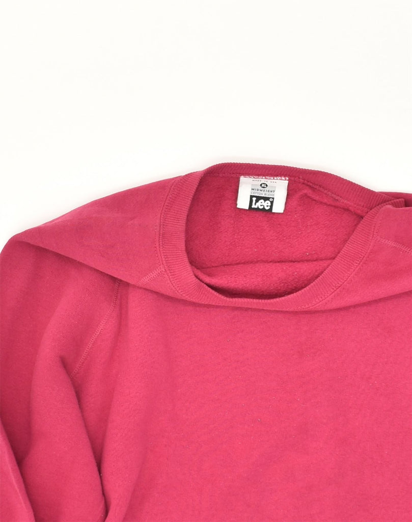 LEE Womens Sweatshirt Jumper UK 18 XL Pink Cotton | Vintage Lee | Thrift | Second-Hand Lee | Used Clothing | Messina Hembry 