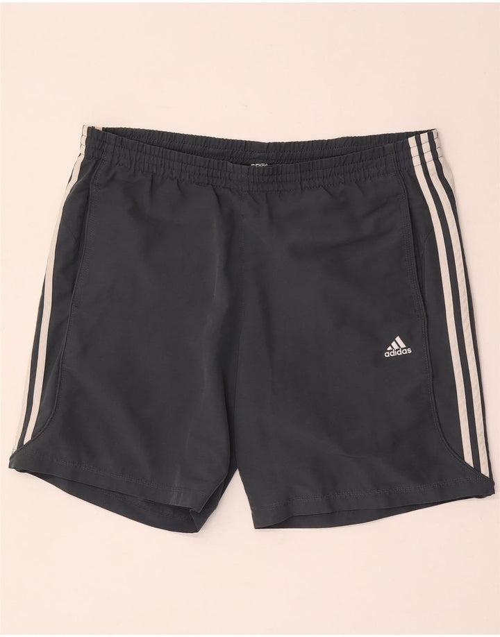 Adidas Mens Climalite Sport Shorts Medium Grey Polyester