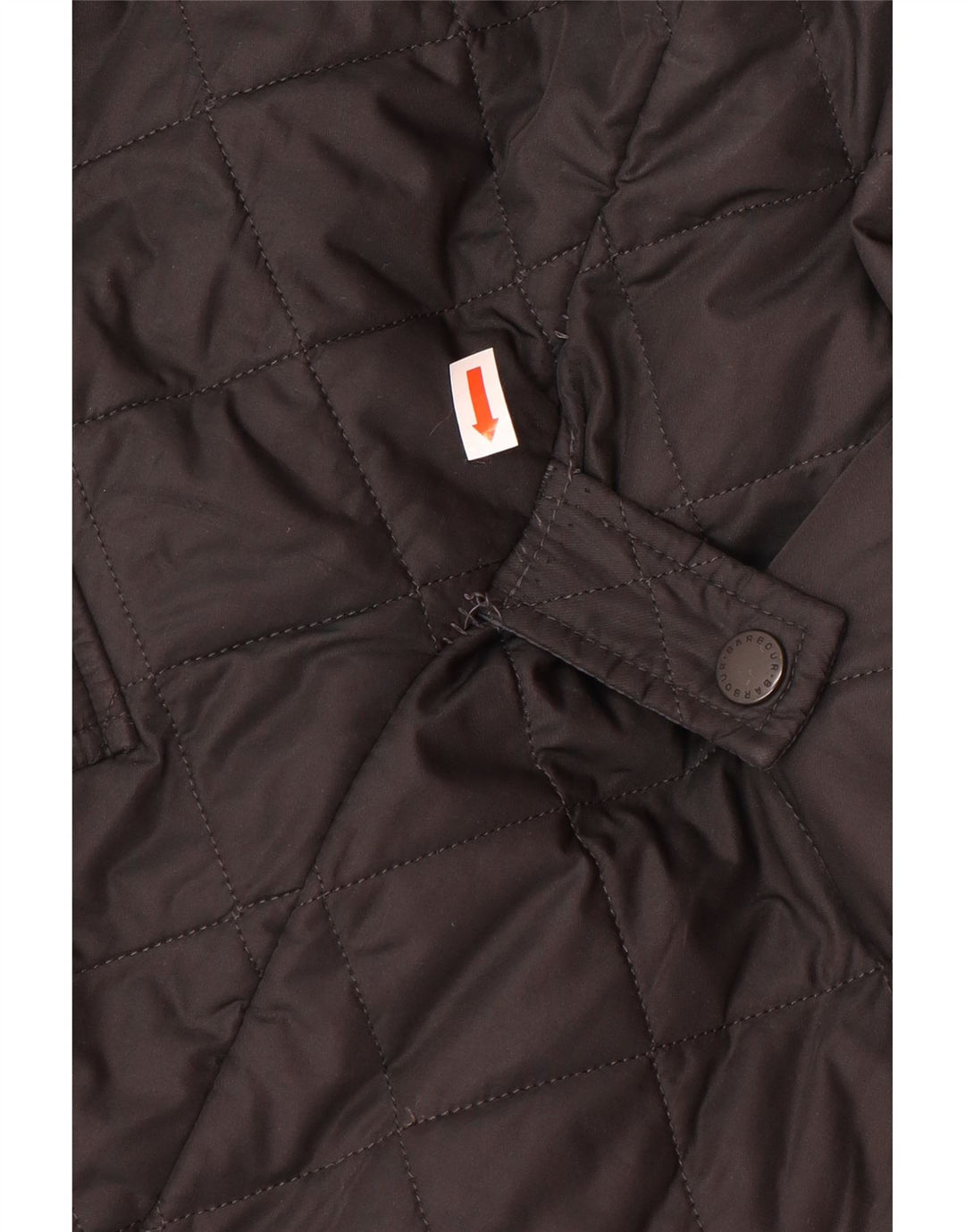 BARBOUR Mens Quilted Jacket UK 36 Small Black Polyester