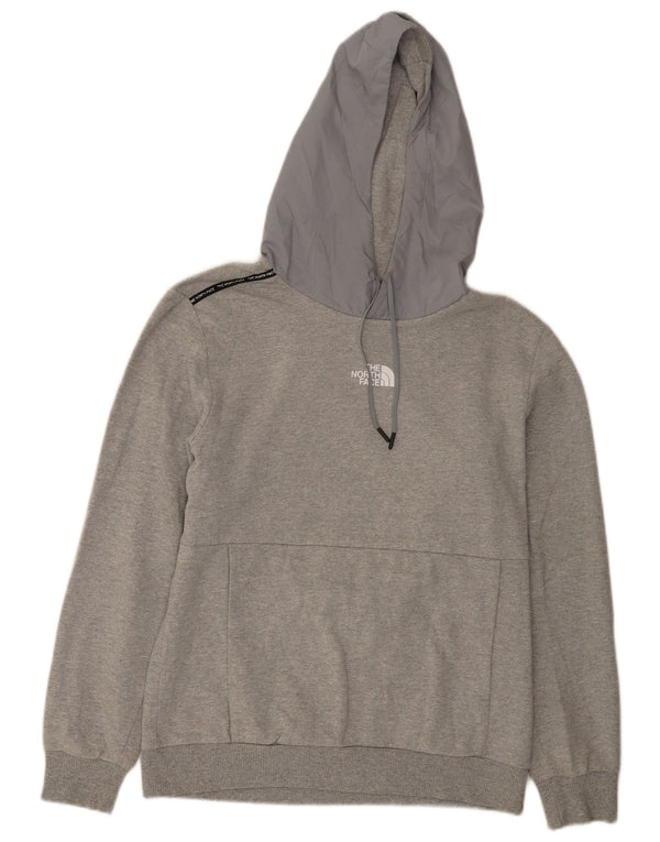 The North Face Mens Graphic Hoodie Jumper Medium Grey Cotton