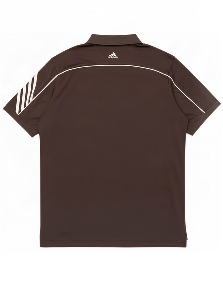Adidas Mens Climacool Polo Shirt Medium Black Polyester
