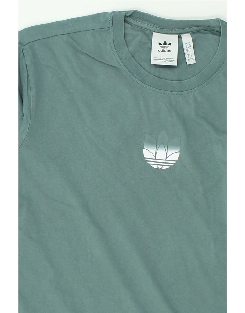 ADIDAS Mens T-Shirt Top Large Green Cotton | Vintage Adidas | Thrift | Second-Hand Adidas | Used Clothing | Messina Hembry 