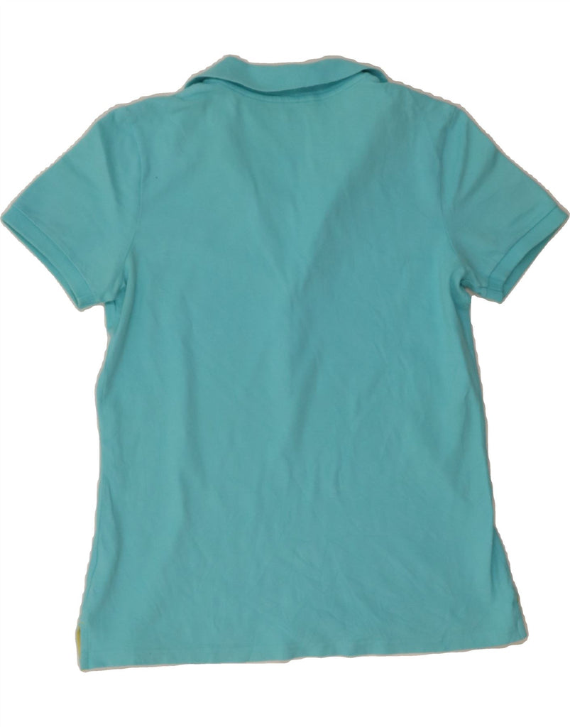 EDDIE BAUER Womens Polo Shirt UK 10 Small Turquoise Vintage Eddie Bauer and Second-Hand Eddie Bauer from Messina Hembry 