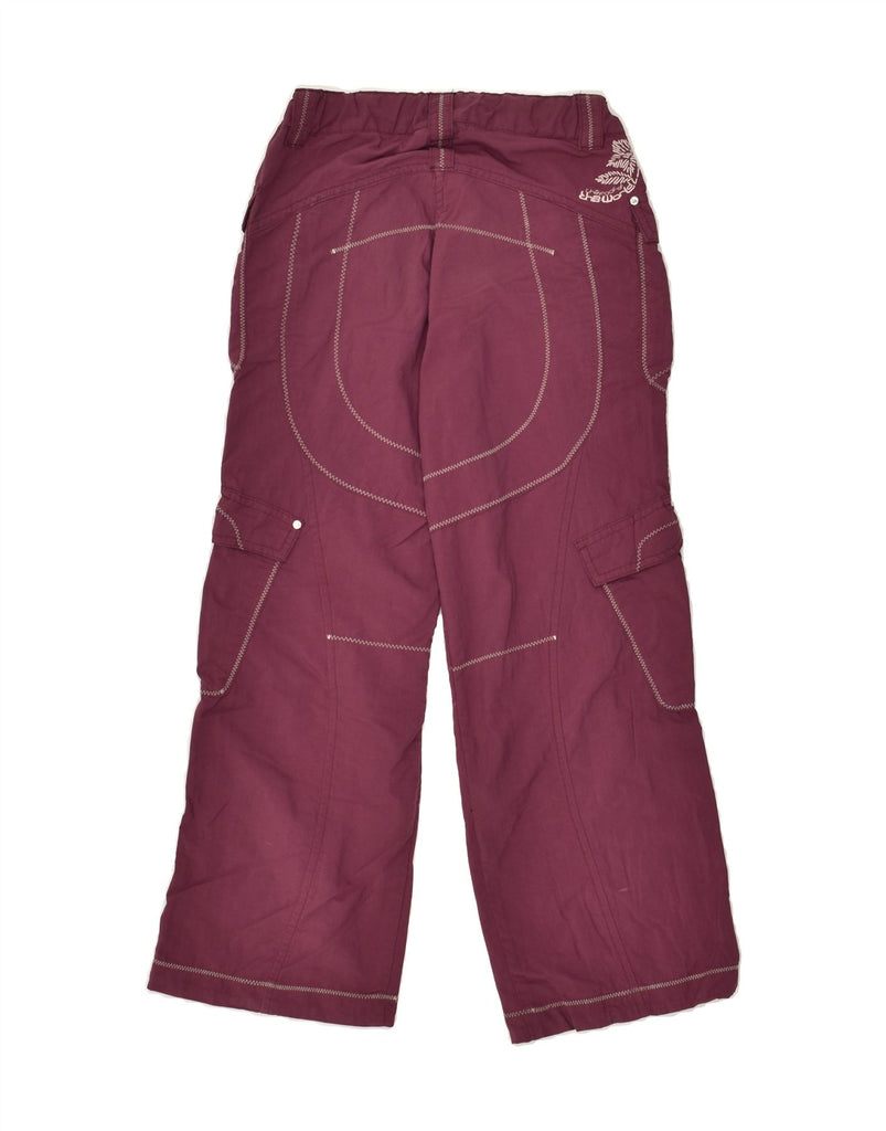 SALEWA Girls Wide Leg Cargo Trousers 6-7 Years W22 L22  Purple Polyamide | Vintage SALEWA | Thrift | Second-Hand SALEWA | Used Clothing | Messina Hembry 