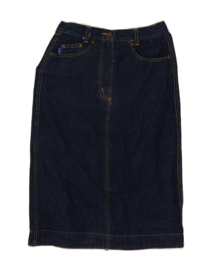VAGABOND Womens Denim Skirt W27 Small Navy Blue Cotton Vintage Vagabond and Second-Hand Vagabond from Messina Hembry 