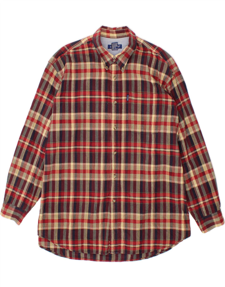 IZOD Mens Shirt XL Multicoloured Check Cotton Vintage Izod and Second-Hand Izod from Messina Hembry 
