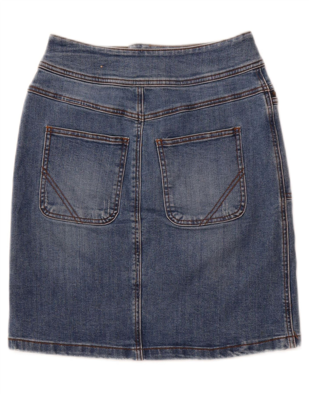 PRANA Womens High Waist Denim Skirt us 2 XS W26 Blue Cotton