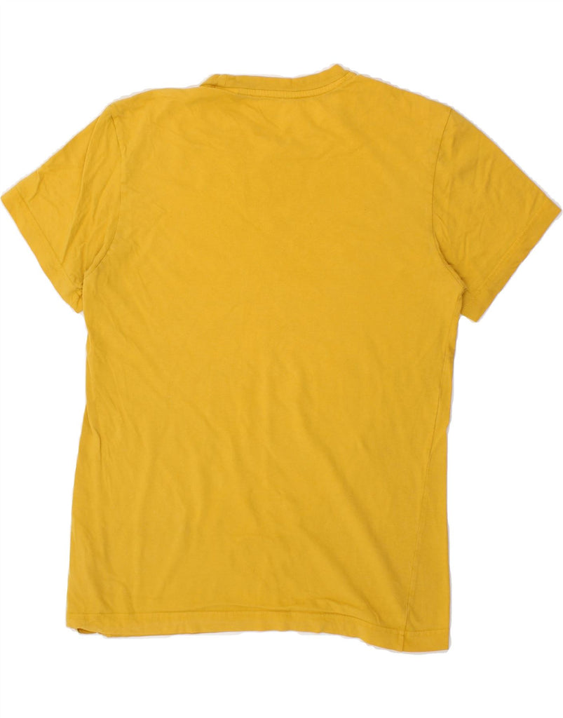 ADIDAS Mens Graphic T-Shirt Top Small Yellow Cotton Vintage Adidas and Second-Hand Adidas from Messina Hembry 