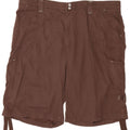 Lee Womens Plus Size Cargo Shorts US 20 XL W40 Brown Cotton