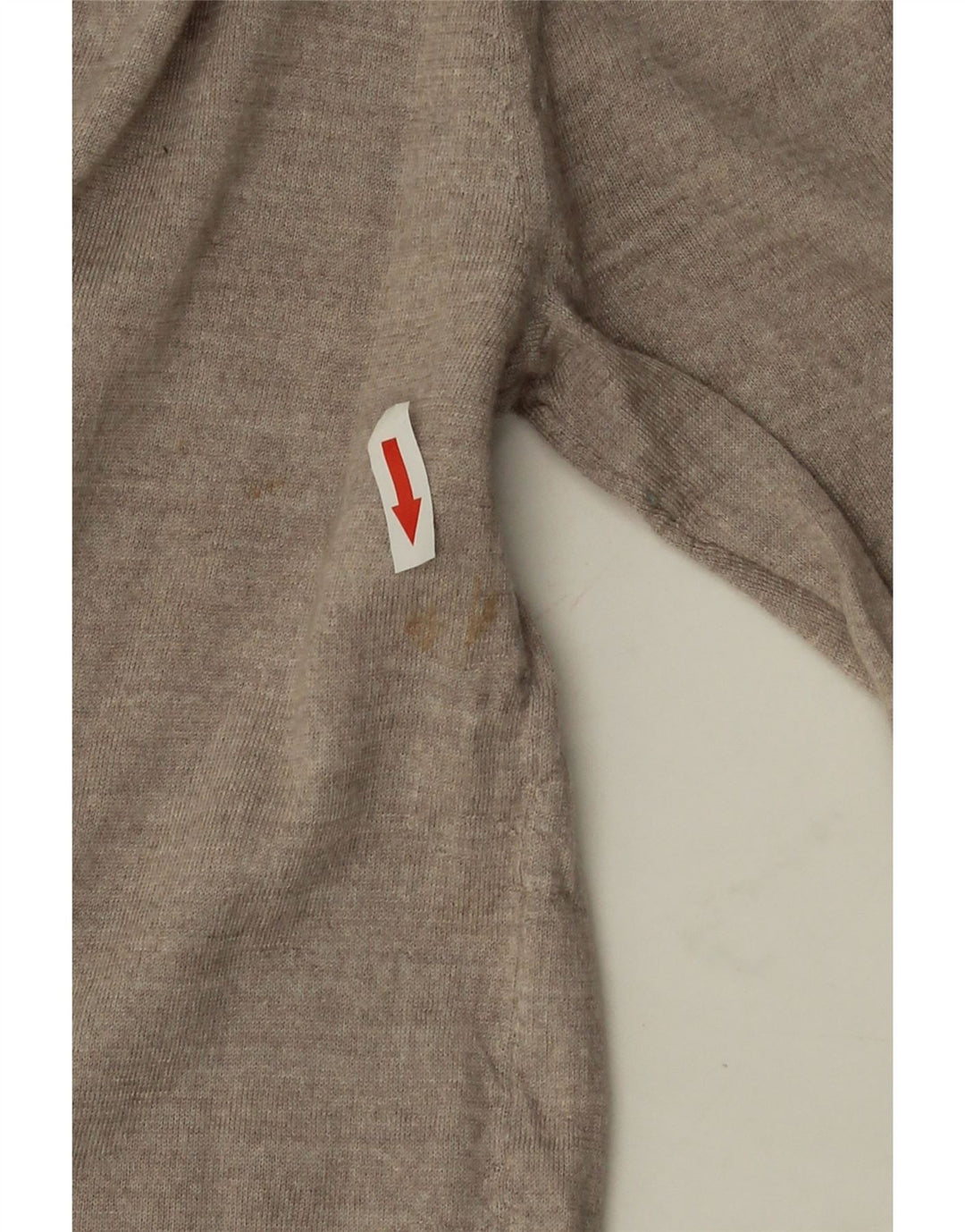 REISS Mens Zip Neck Jumper Sweater Large Grey Wool