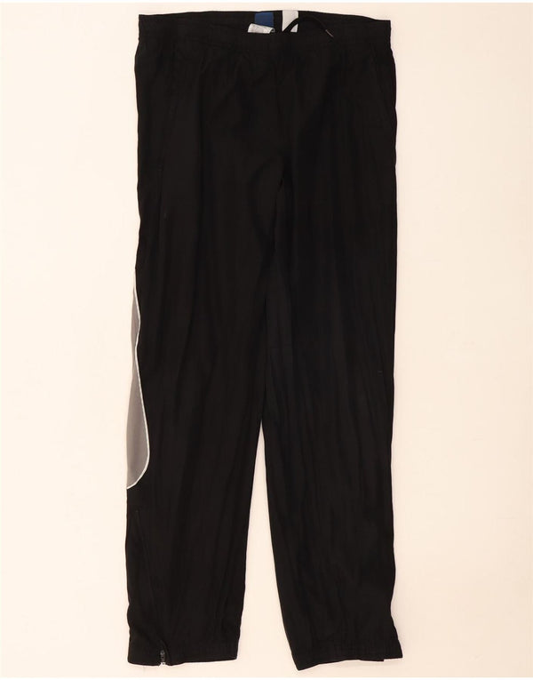Reebok Mens Tracksuit Trousers Joggers Small Black Colourblock Polyester