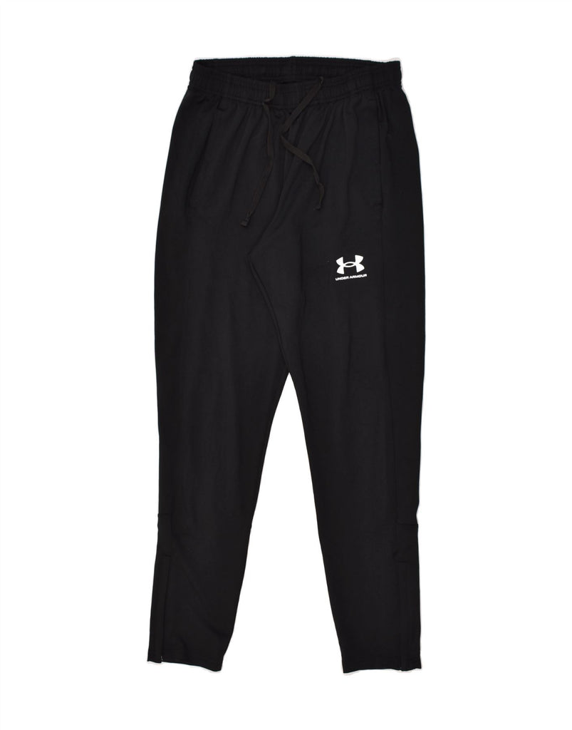 UNDER ARMOUR Mens Tracksuit Trousers Medium Black Polyester | Vintage Under Armour | Thrift | Second-Hand Under Armour | Used Clothing | Messina Hembry 