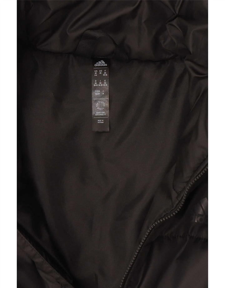 Adidas Womens Crop Padded Jacket UK 4/6 XS Black