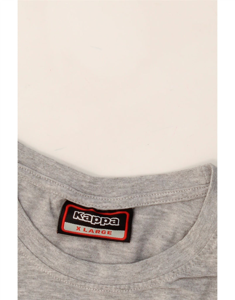 KAPPA Mens Graphic T-Shirt Top XL Grey Cotton Vintage Kappa and Second-Hand Kappa from Messina Hembry 