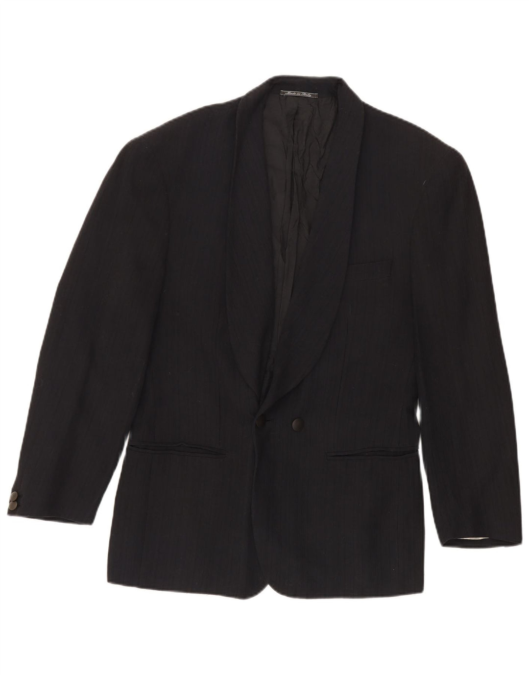Maurizio Baldassari Mens Double Breasted Blazer Jacket UK 38 Medium Black