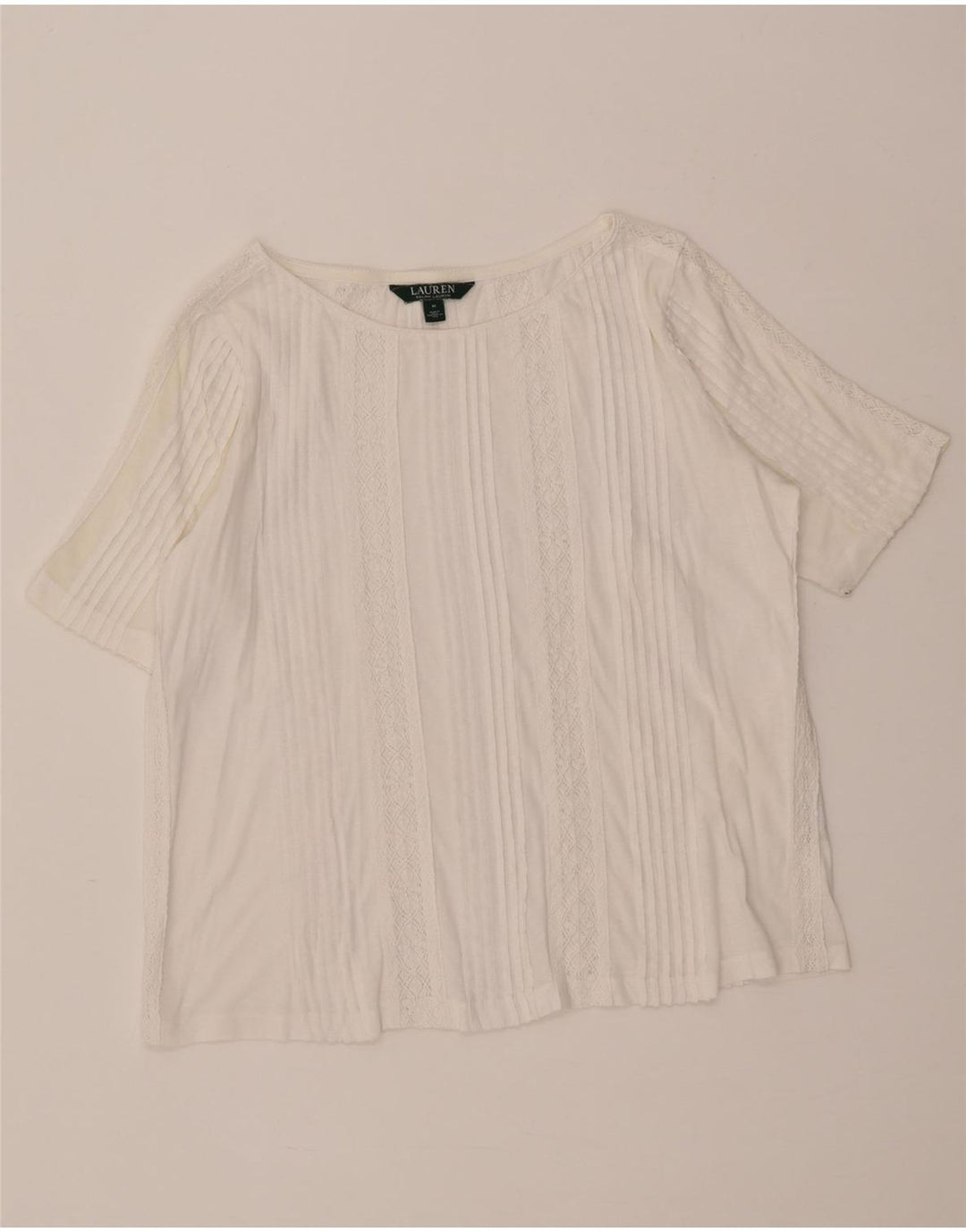 Ralph Lauren Womens Blouse Top UK 14 Medium White
