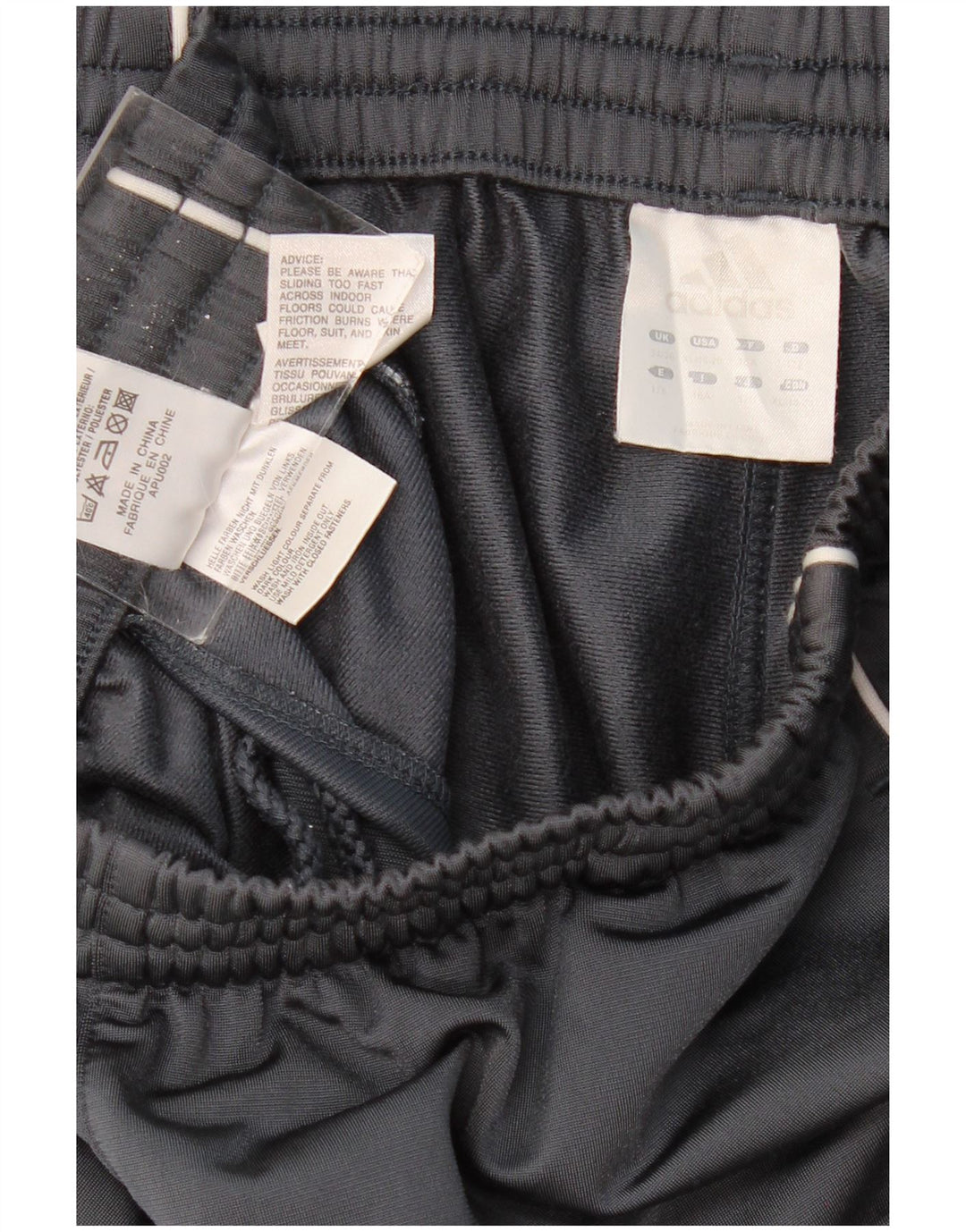 ADIDAS Boys Tracksuit Trousers Joggers 15-16 Years  Grey Polyester