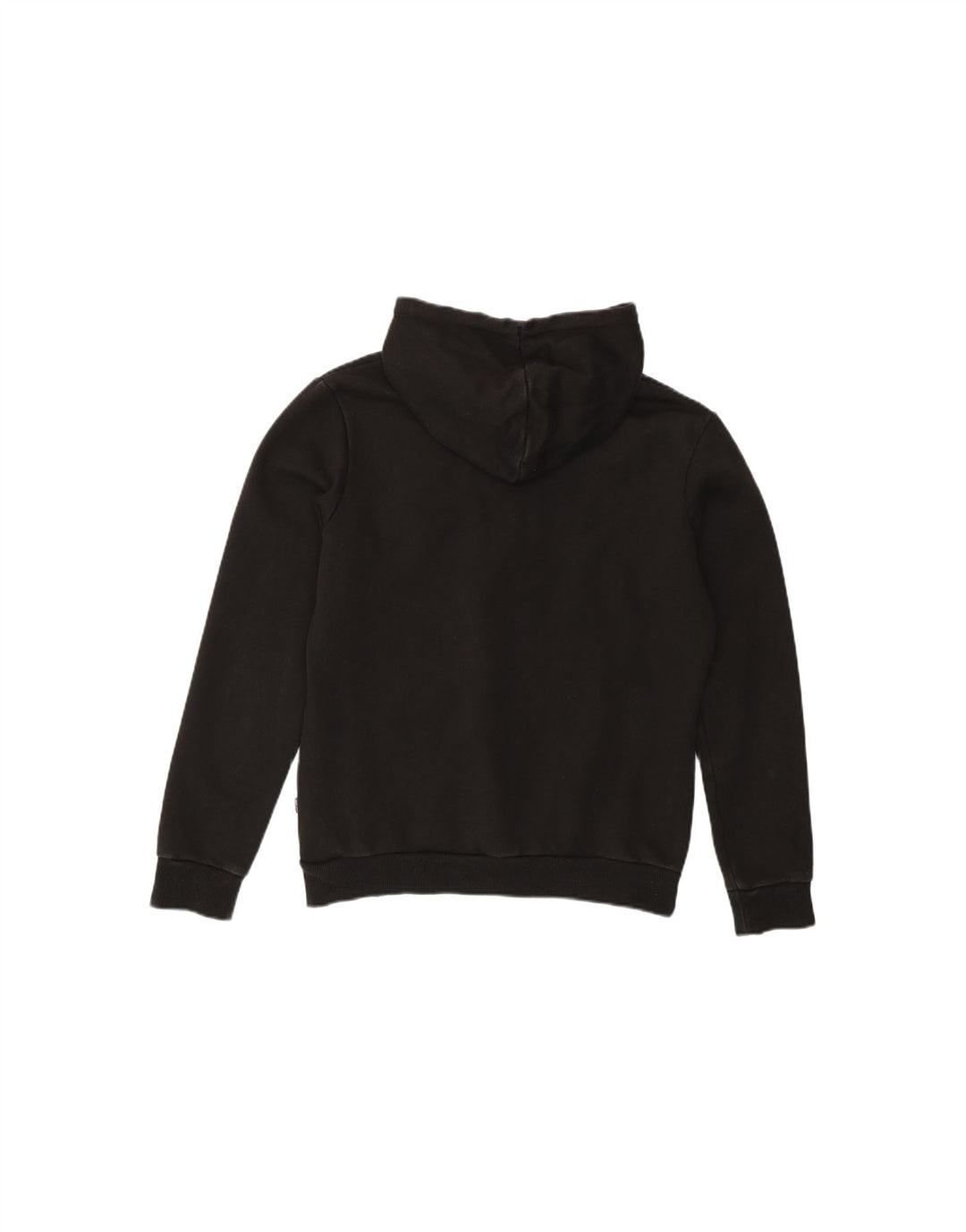 PUMA Womens Hoodie Jumper UK 14 Medium Black Cotton