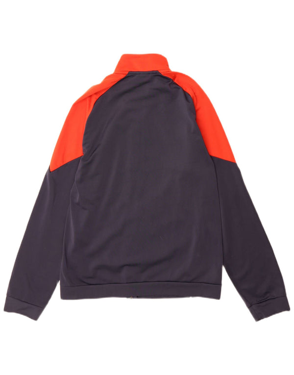 Puma Boys Graphic Tracksuit Top Jacket 15-16 Years Navy Blue Polyester