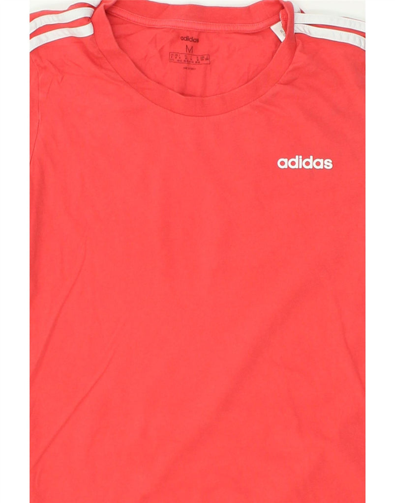 ADIDAS Womens Graphic T-Shirt Top UK 12/14 Medium Red Cotton | Vintage Adidas | Thrift | Second-Hand Adidas | Used Clothing | Messina Hembry 