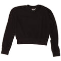 FILA Womens Crop Graphic Sweatshirt Jumper UK 10 Small Black