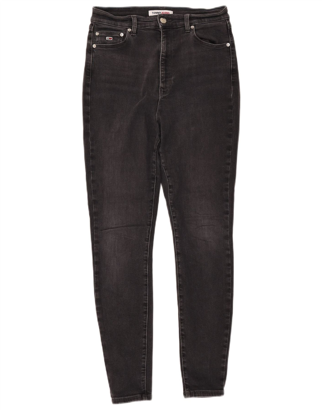 TOMMY HILFIGER Womens Melany High Rise Super Skinny Jeans W30 L30 Black