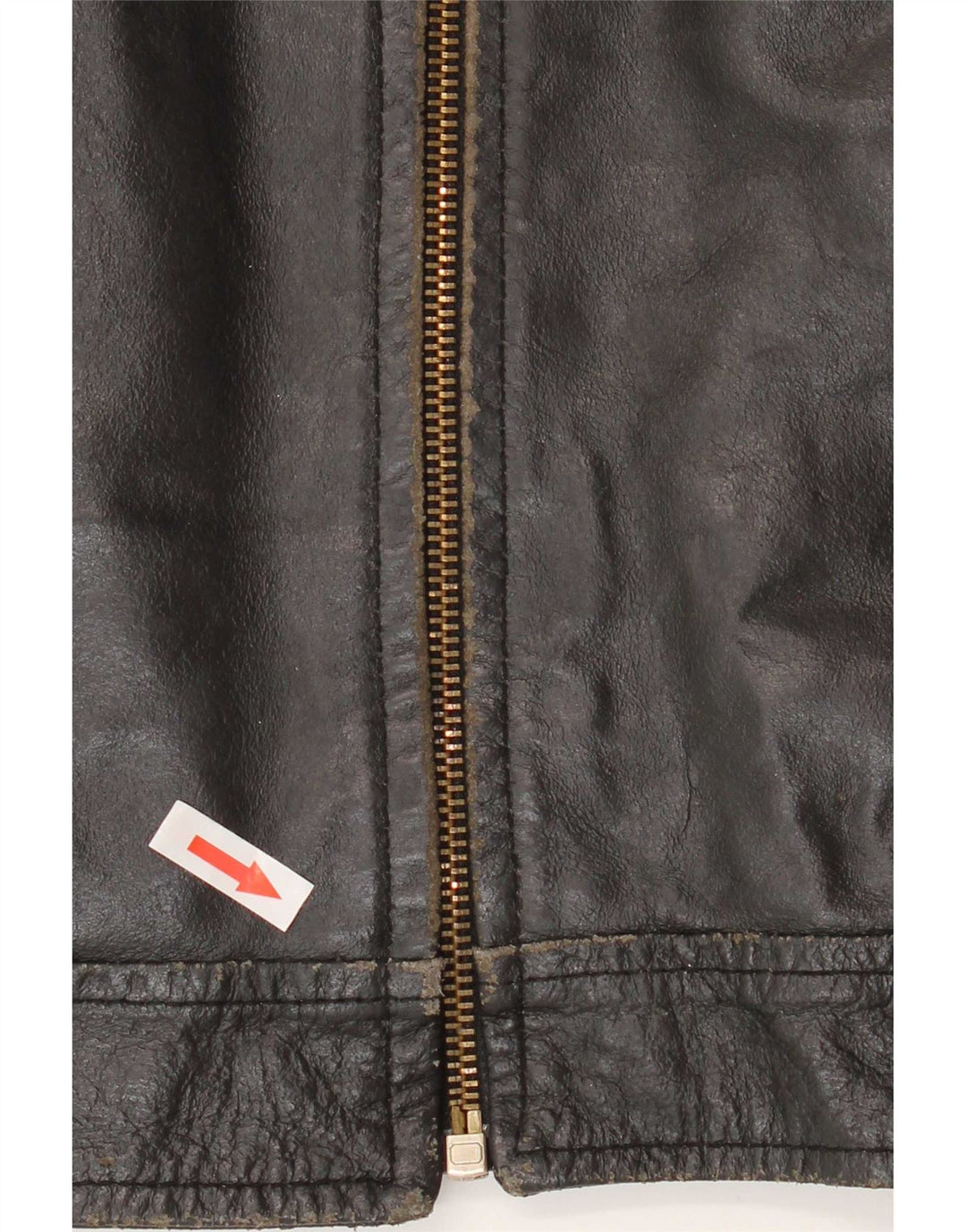 Vintage Womens Leather Jacket IT 50 XL Black