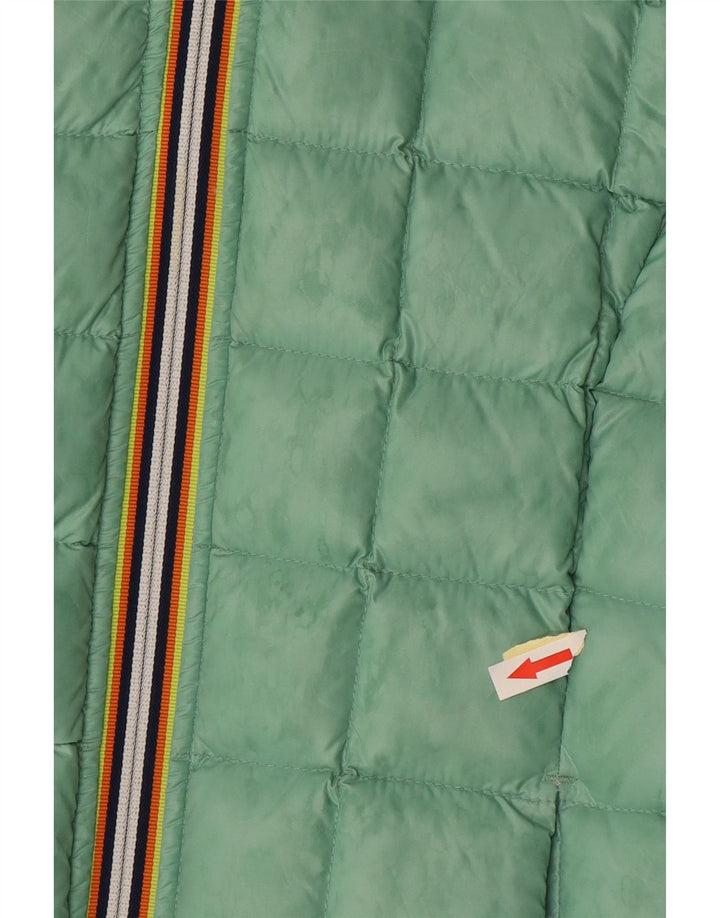 K-Way Girls Hooded Reversible Padded Jacket 11-12 Years Off White Polyamide