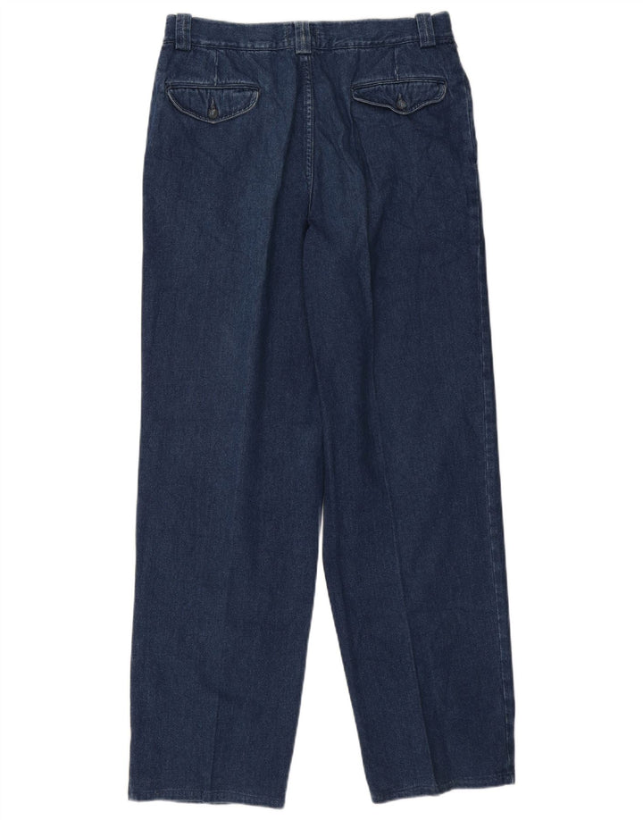 Mash Mens Straight Jeans W32 L32 Navy Blue Cotton