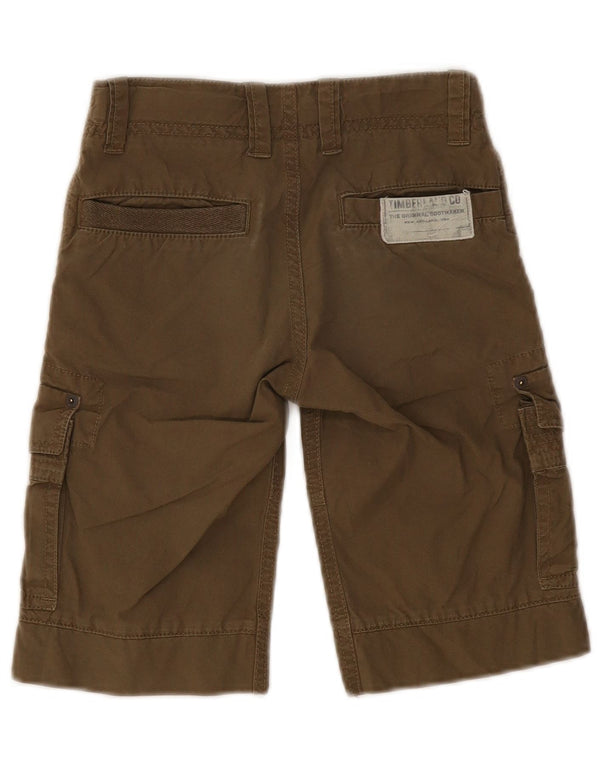 Timberland Boys Cargo Shorts 7-8 Years W20 Khaki Cotton