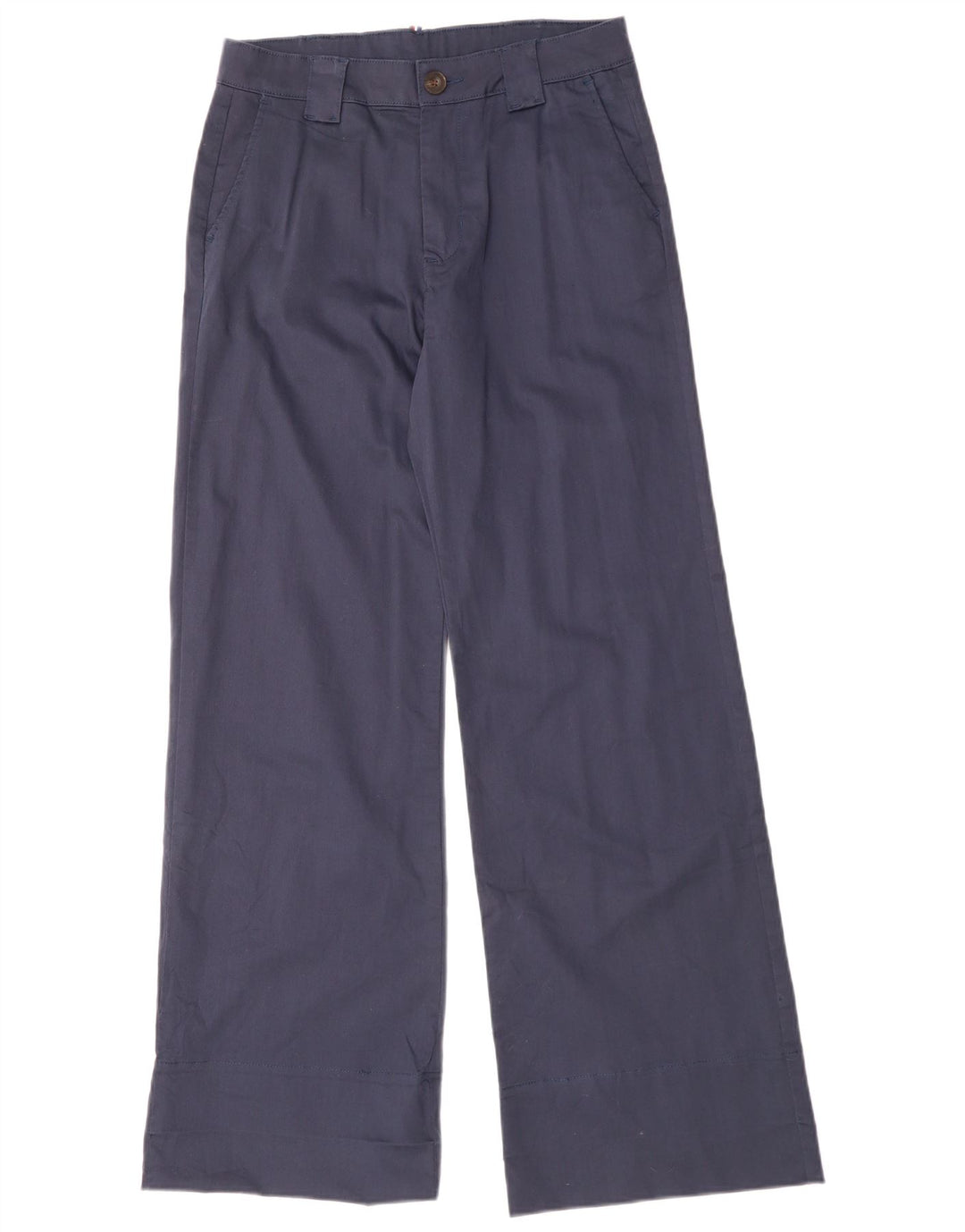 COLMAR Womens Wide Leg Capri Trousers IT 42 Medium W30 L21 Navy Blue