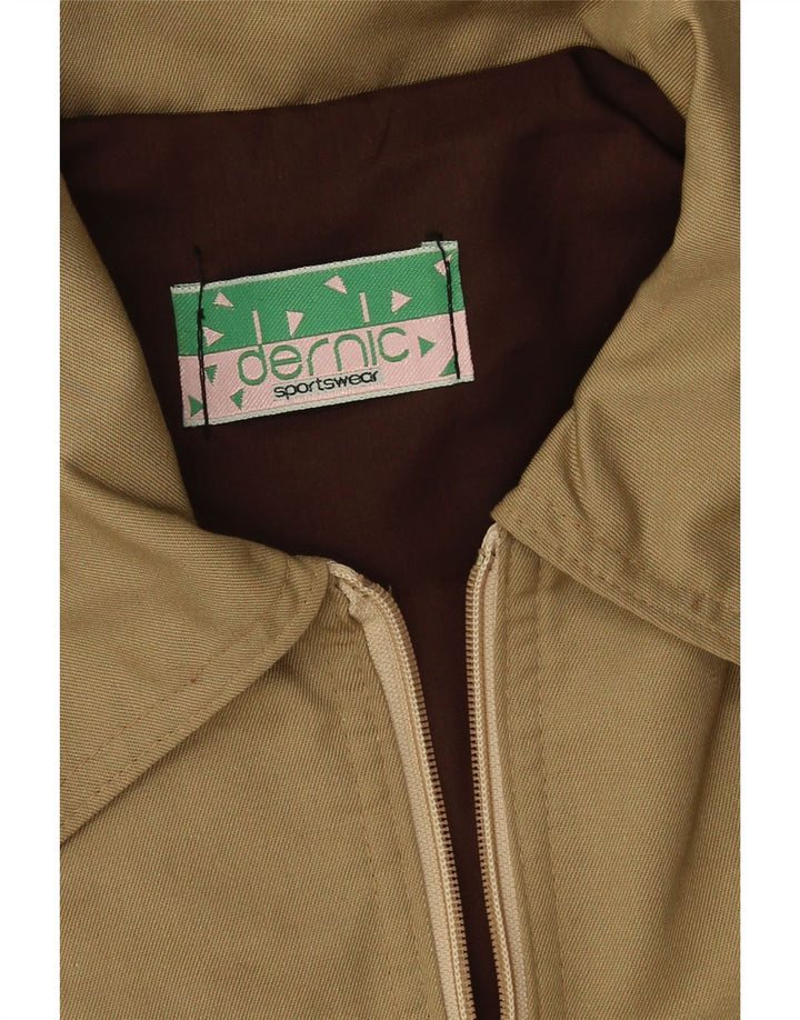 Dernic Mens Bomber Jacket UK 40 Large Beige