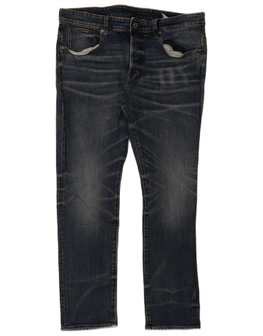 G-Star Mens Slim Jeans W36 L30 Blue Cotton