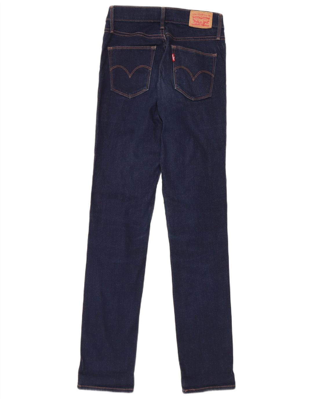 Levi's Womens Slimming Slim Jeans W26 L32 Navy Blue Cotton