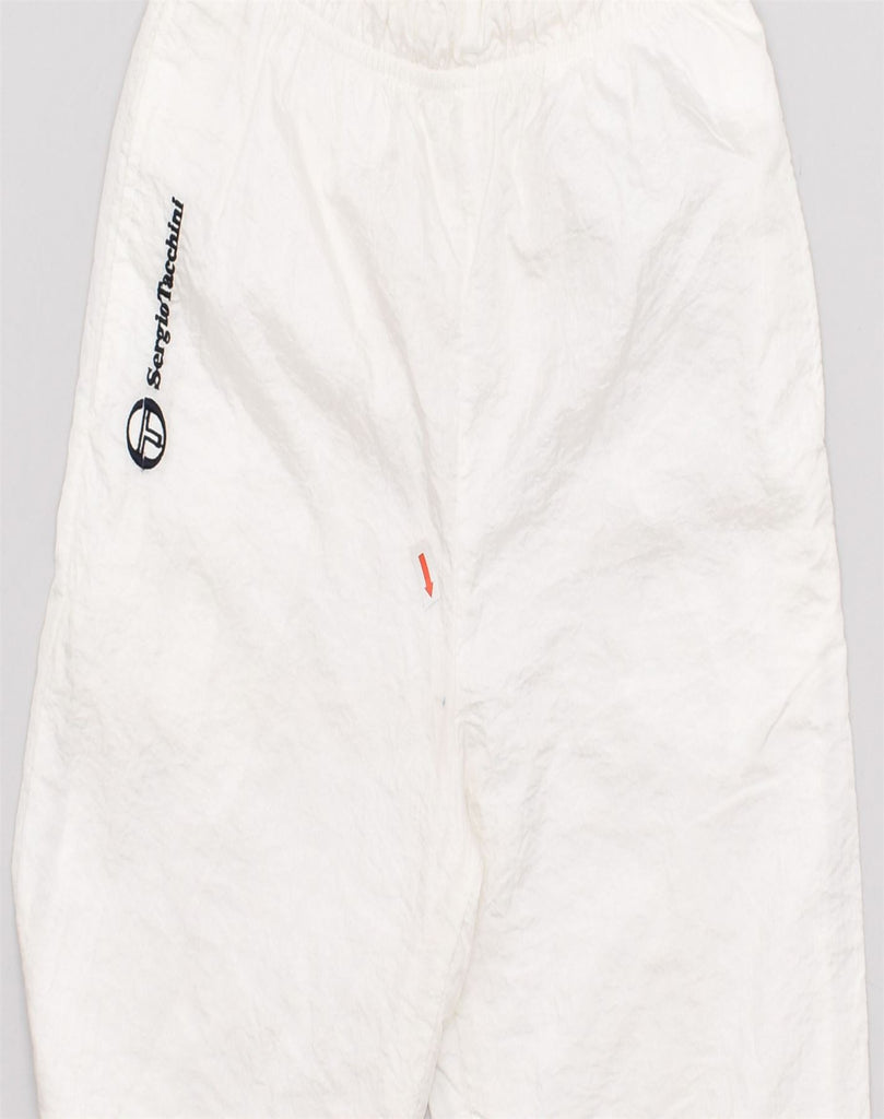 SERGIO TACCHINI Womens Tracksuit Trousers Joggers EU 34 XS White Polyamide | Vintage | Thrift | Second-Hand | Used Clothing | Messina Hembry 