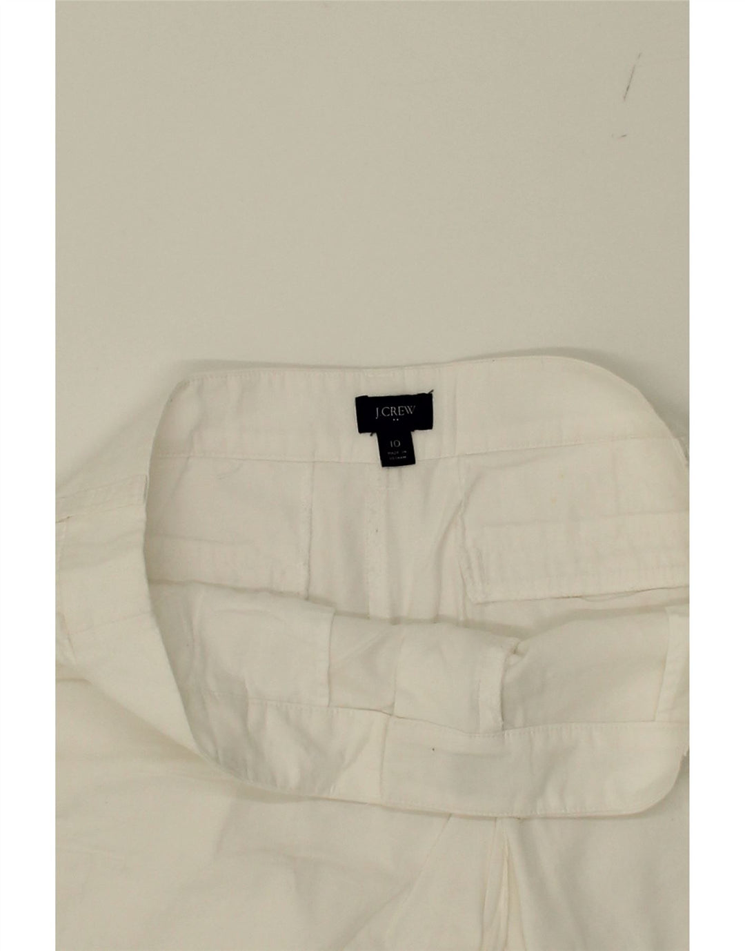 J. CREW Womens Chino Shorts US 10 Large W32  White Cotton Vintage J. Crew and Second-Hand J. Crew from Messina Hembry 