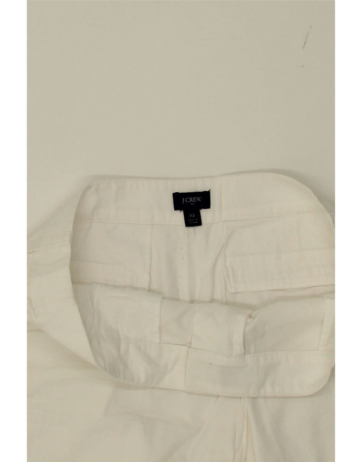 J. CREW Womens Chino Shorts US 10 Large W32  White Cotton Vintage J. Crew and Second-Hand J. Crew from Messina Hembry 